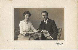 Kabinettfoto, Thun, Moeglé, Ehepaar