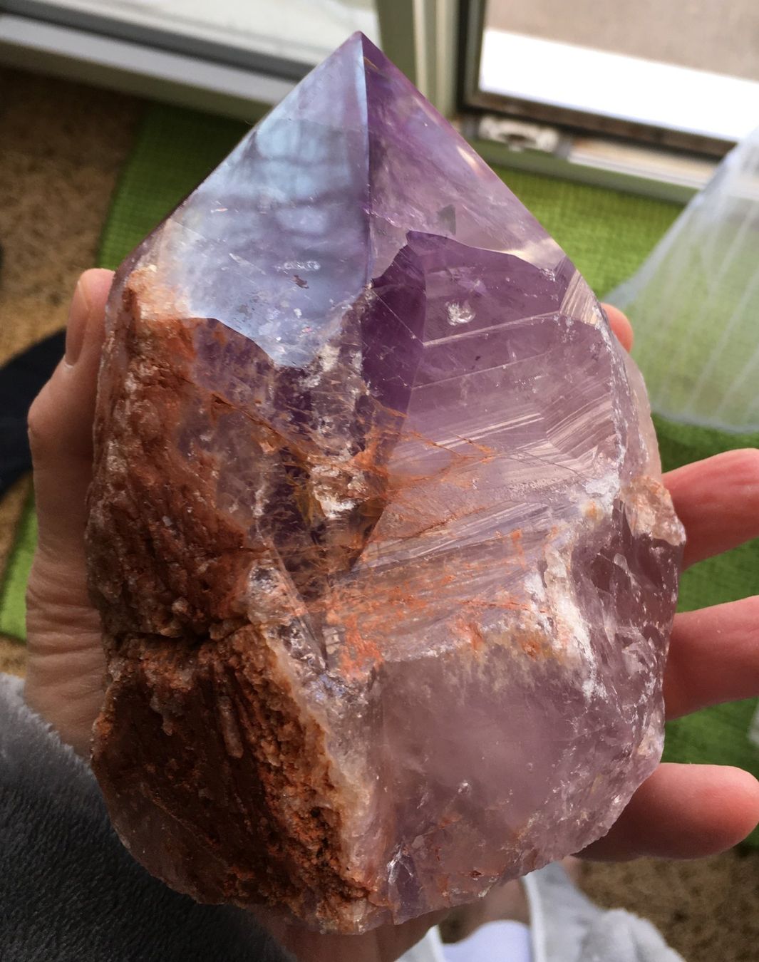 Mineralien & Heilsteine: améthyste grosse pointe en partie polie env. 1600gr – Gebraucht aus Vevey von zabounetta 8