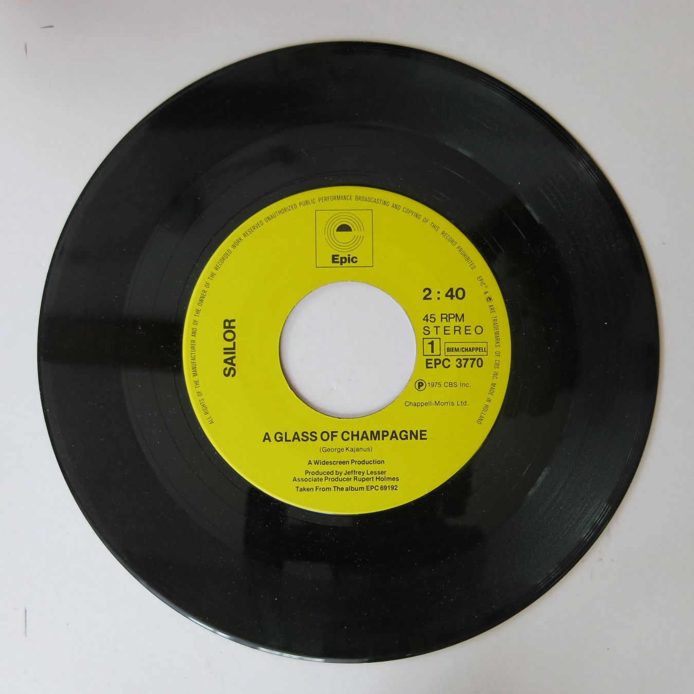 Dischi in vinile: Vinyl-Single 7" Sailor – Usato da Bözen venduto da Keramik22 2