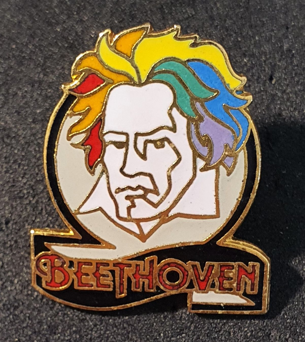 Plaketten & Abzeichen: CC431 - Pin Musik - Ludwig van Beethoven – Gebraucht aus Reinach BL von Boston-Verkauf