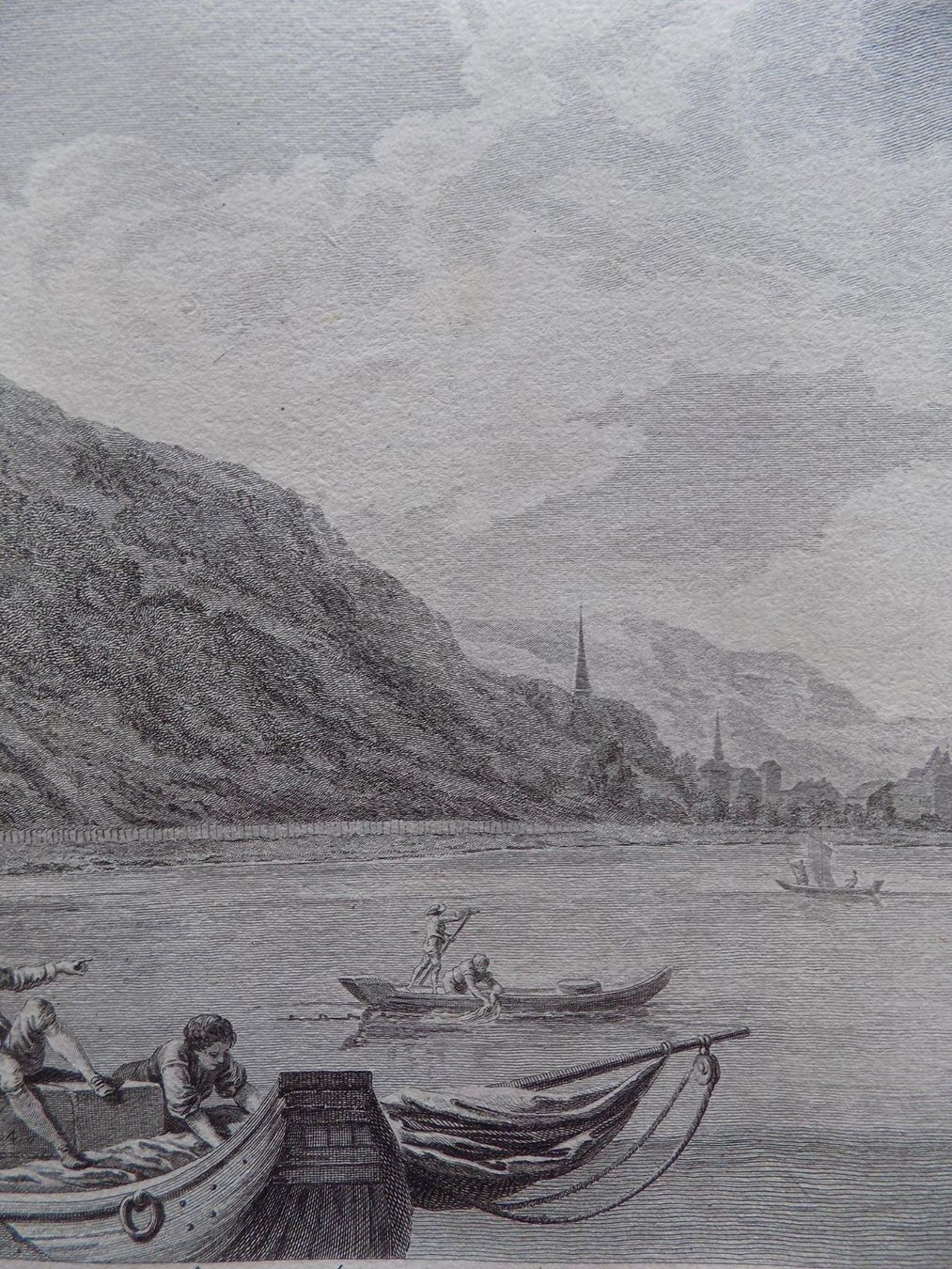 Gravures: Vue du Lac de Bienne Bielersee – D'occasion à Risch par Antikfee 5