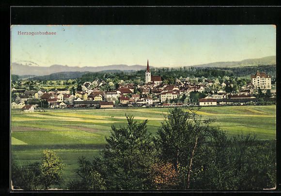 Cartoline postali: Herzogenbuchsee, Stadtpanorama mit der K – Usato da Berlin venduto da bartko-reher