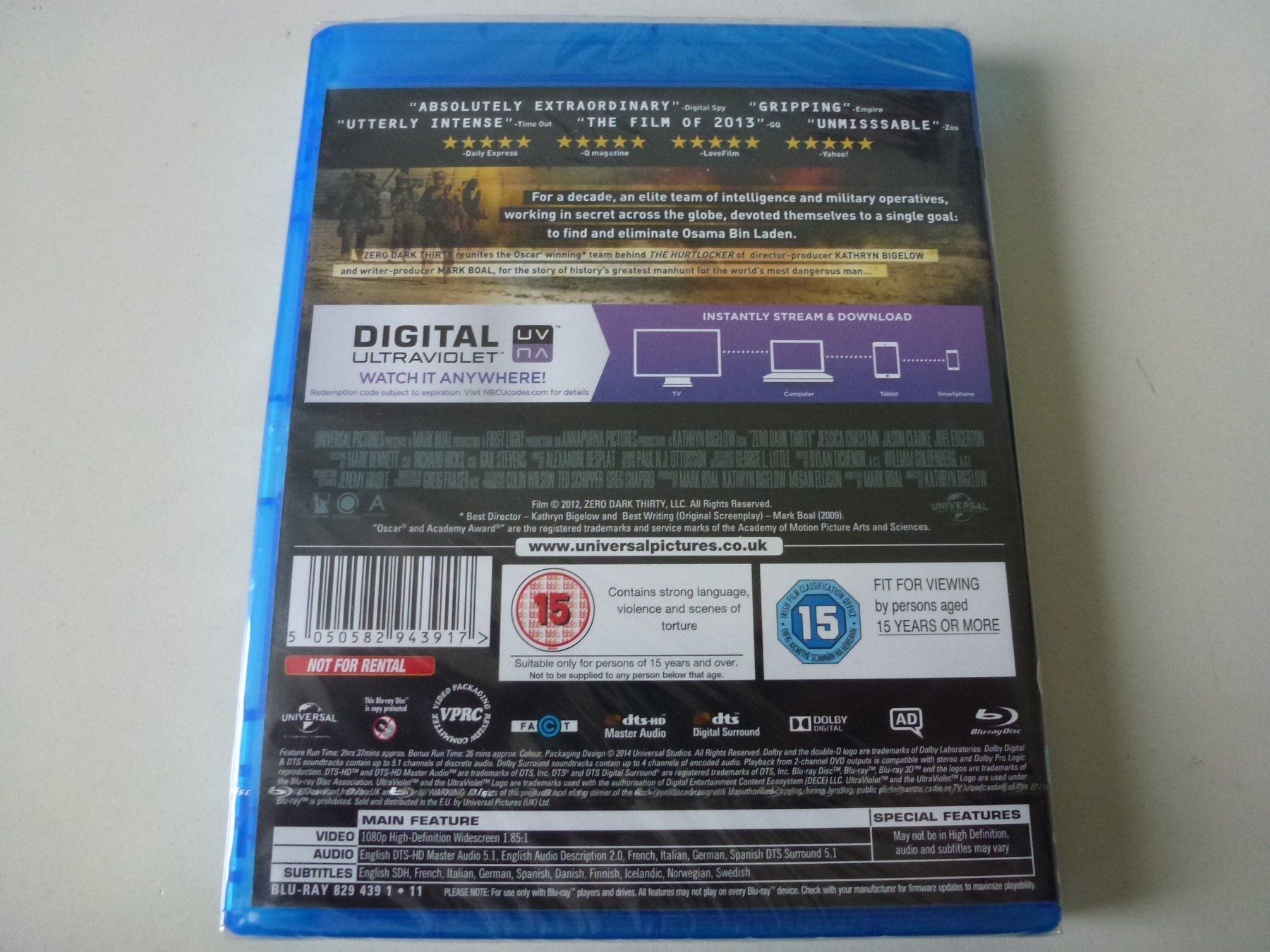 Tutti i DVDs: Zero Dark Thirty (Blu-Ray)  NEU&OVP!!!! – Nuovo e nell'imballaggio originale da Bern venduto da Frebo 1