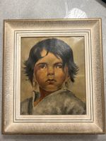 Gerahmtes Ölgemälde Portrait 39 × 34 cm