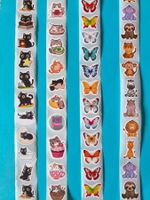 50* Sticker nach Wahl Katzen, Schmetterlinge, Tiere