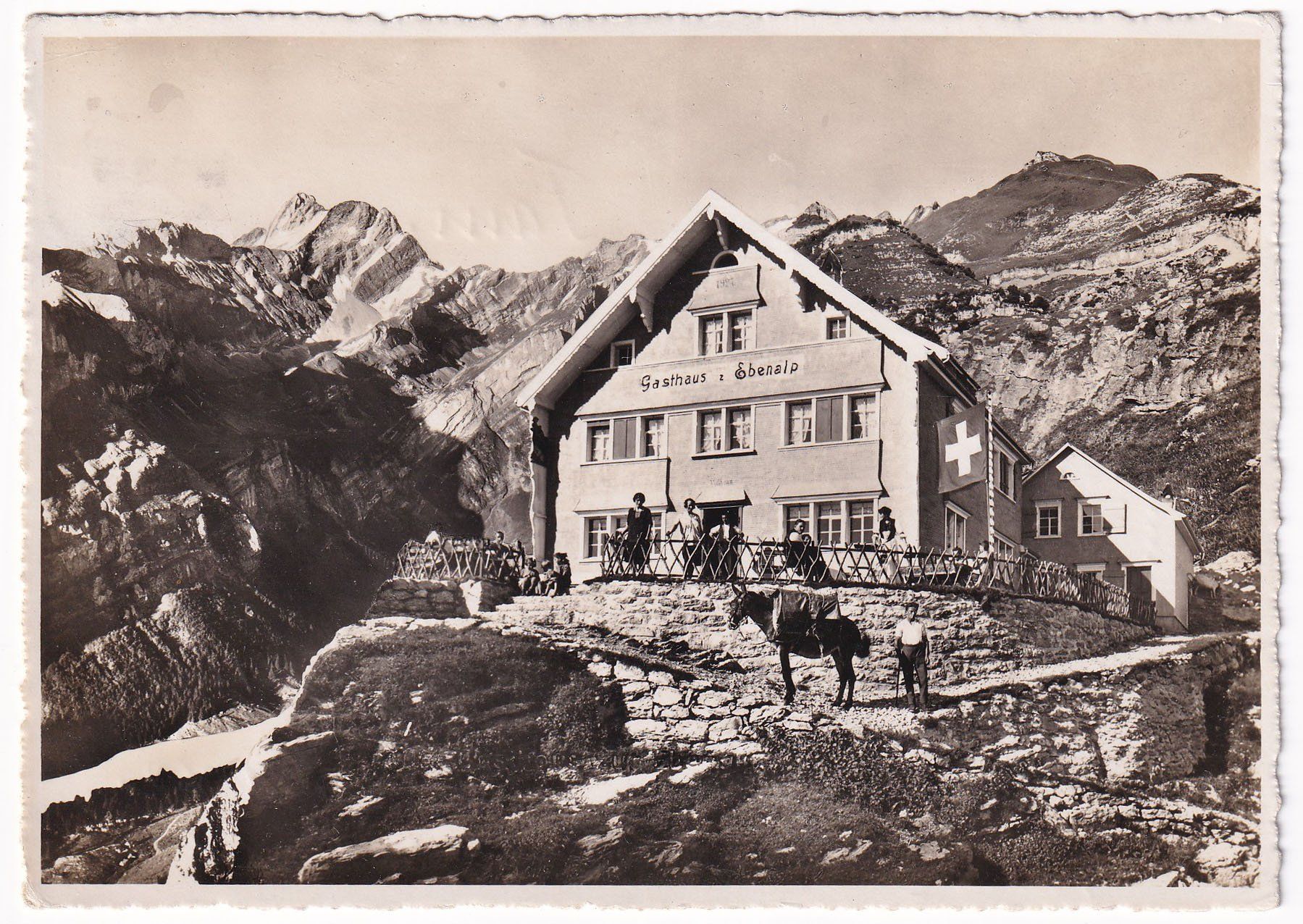 Ansichtskarten: Gasthaus Ebenalp – Gebraucht aus Cormoret von Pascalll2001