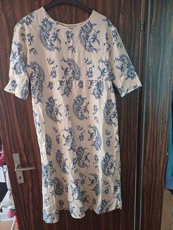 Leichtes Sommerkleid Gr. M mit Blaudruck