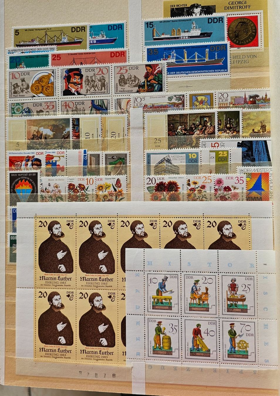 Tutti i francobolli: Sammlung Briefmarken  DDR ** – Nuovo (secondo la descrizione) da Les Valettes venduto da Nuba1