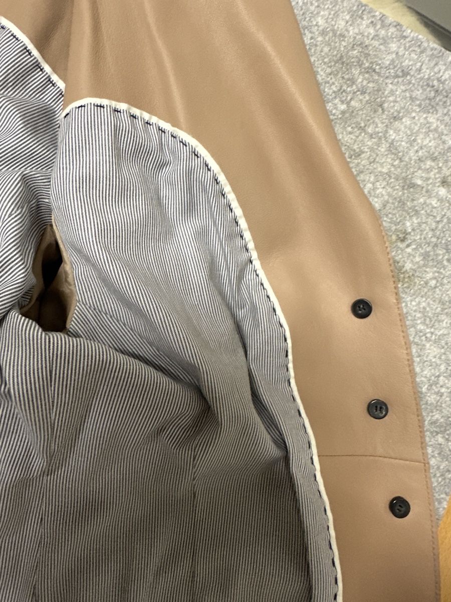 Jacken: René Lezard Kunstleder-Lederblazer beige Gr. 40 – Neu (gemäss Beschreibung) aus Chur von Renibe 2