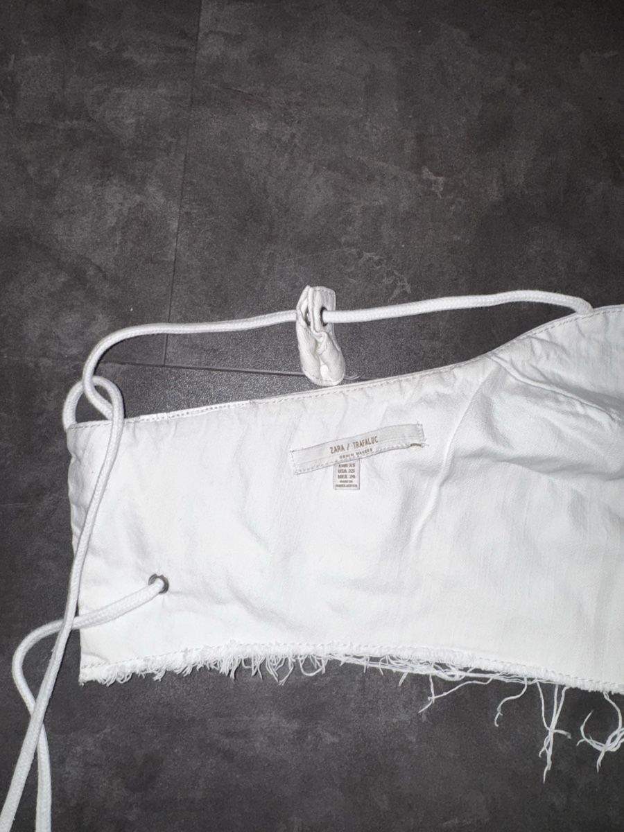 Zara Tops: Jeans Top Weiss / Crop Top / y2k – Neu (gemäss Beschreibung) aus Zürich von forestF4iry 2