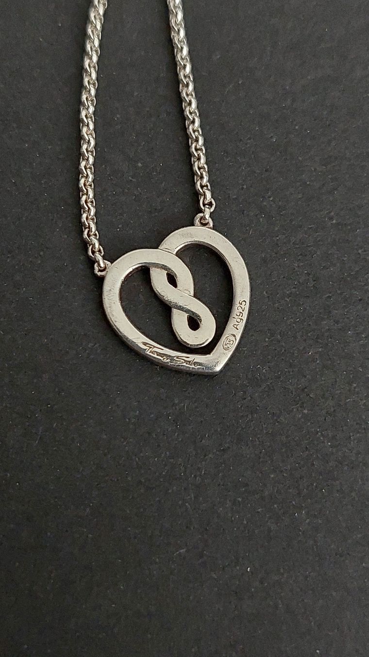 Thomas Sabo Catenine: Thomas Sabo Halskette Herz & Infinity – Nuovo (secondo la descrizione) da Zürich venduto da Rose-Black 1
