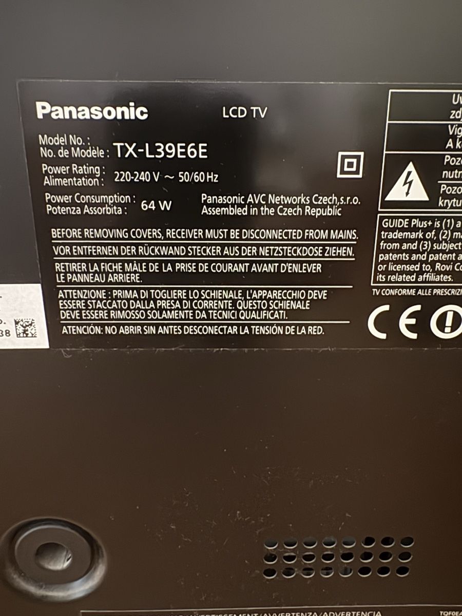 Televisori: Panasonic TX-L39E6E, 39 Zoll – Usato da Luzern venduto da 240Meyes 2