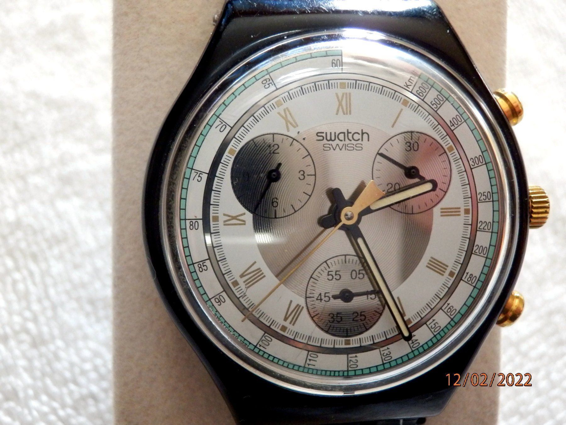 Swatch Uhren: Swatch 1992, Chronograph, "Colossal" – Gebraucht aus Ueberstorf von dinbau 9