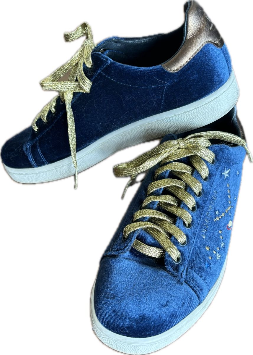 Scarpe da donna: Baskets MOA 40 velours bleu nuit – Nuovo (secondo la descrizione) da Dotzigen venduto da SecondHandGems