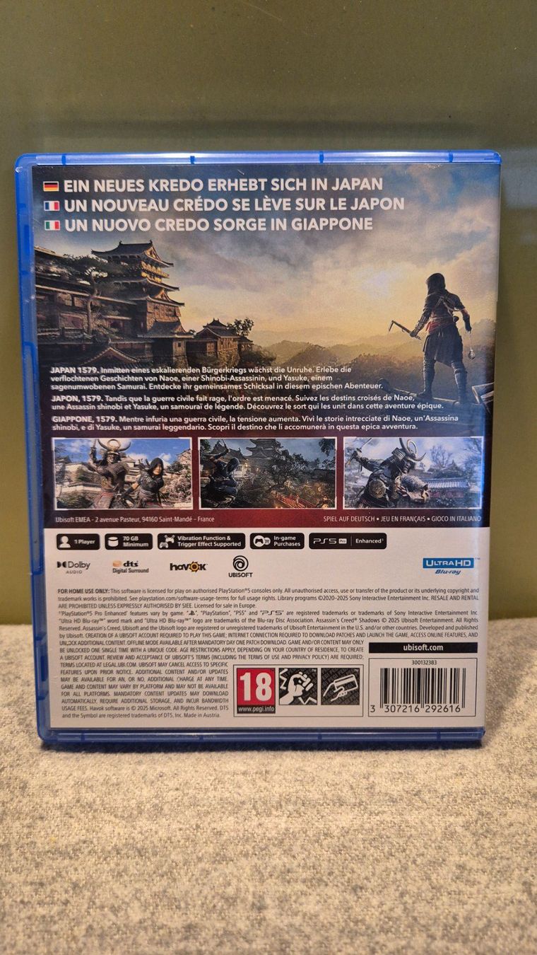 Spiele: ASSASIN'S CREED SHADOWS, neuwertig – Neu und originalverpackt aus Frick von Miranmao 1
