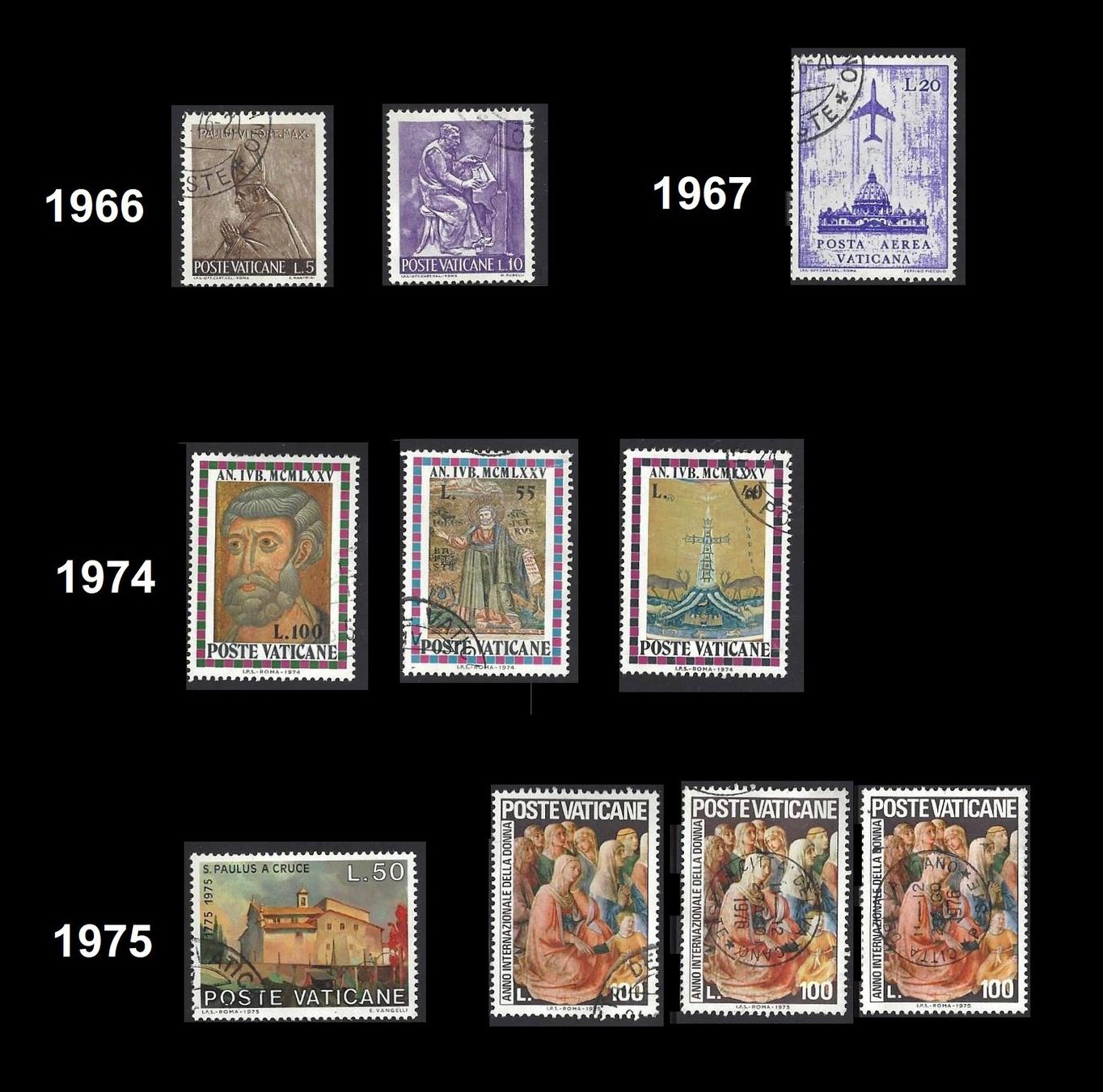 Tutti i francobolli: Vatikan 1966-75 – Usato da Baar venduto da W47