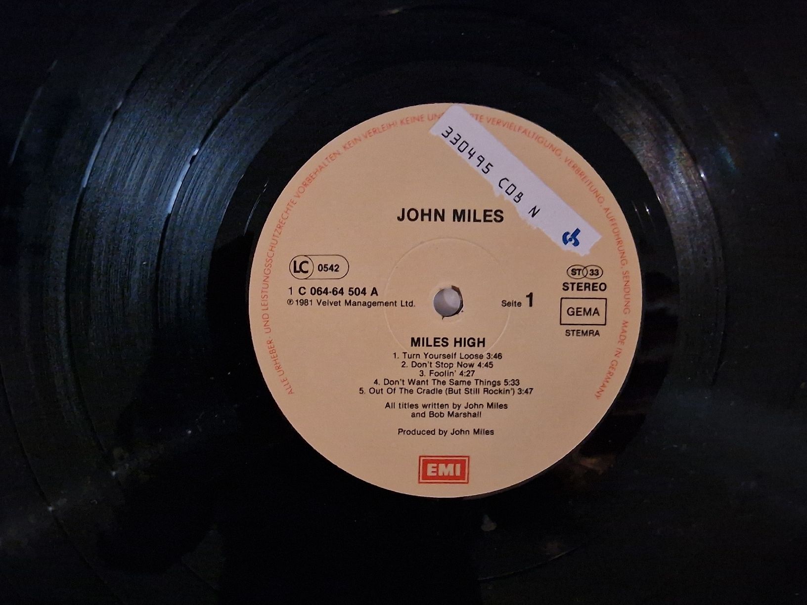 Dischi in vinile: John Miles - Miles High – Usato da Pfaffnau venduto da gunport 4