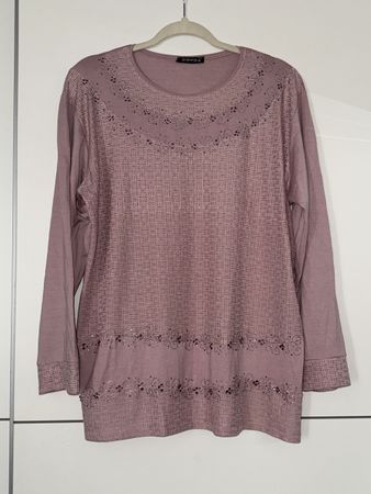 Damen Langarmshirt in Rosa Grösse XL