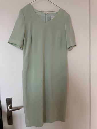 Akris Vintage Kleid aus Seide - Grösse 40 - Mintgrün