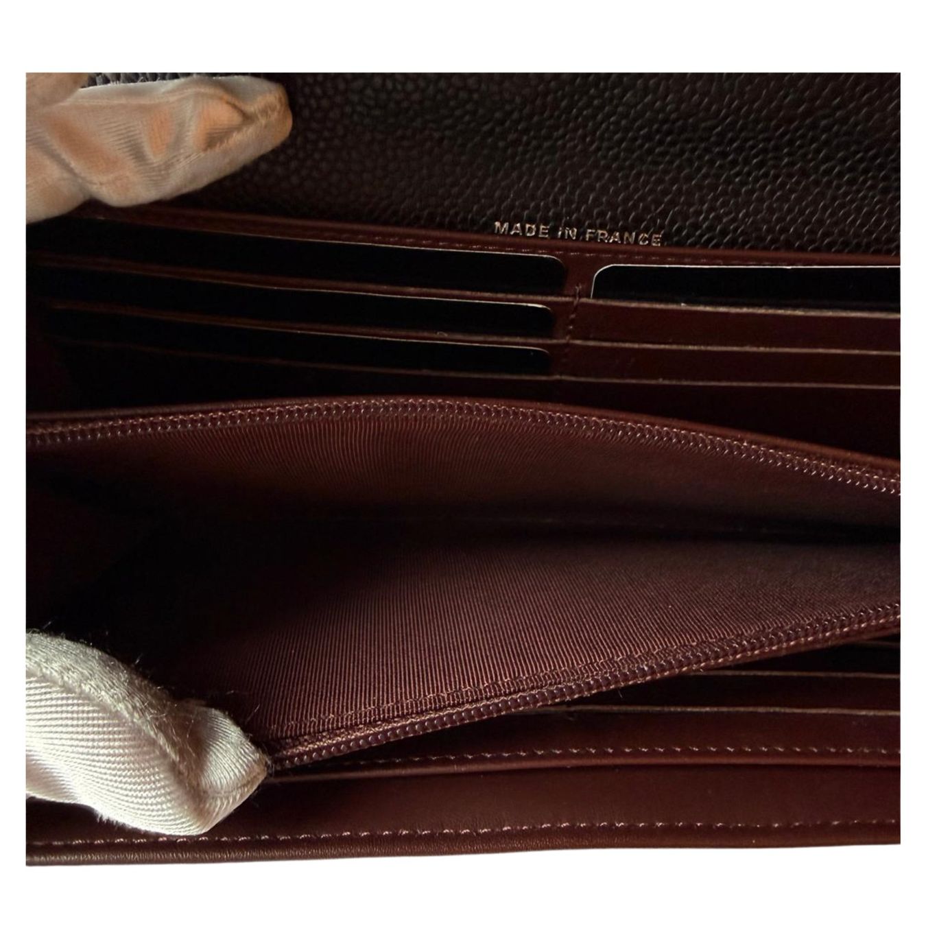 Chanel Portefeuilles: Chanel Portmonee, Kaviarleder mit silberner Hardware – D'occasion à Oberarth par SSS. 1