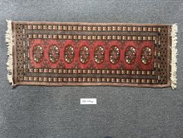 Orientteppich rot gemustert 133x49 cm gebrauchter Zustand