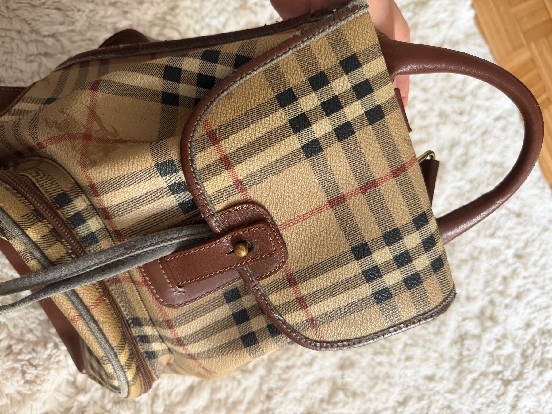 Burberry Zaini: Vintage Burberry backpack – Usato da Schaffhausen venduto da Nadiuna 5