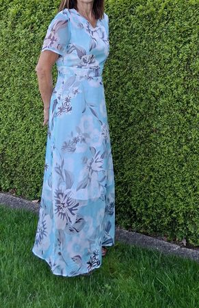 Chiffonkleid,  Hochzeit, Feste, Abendkleid Gr. 36, 1x getrag