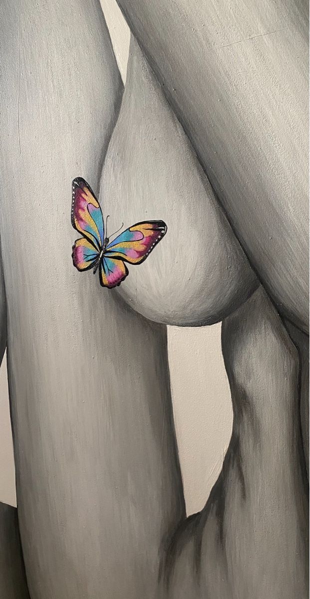 Dipinti: Art work, auf Leinwand Akt butterflys – Nuovo e nell'imballaggio originale da Buchberg venduto da the_w8gy 1