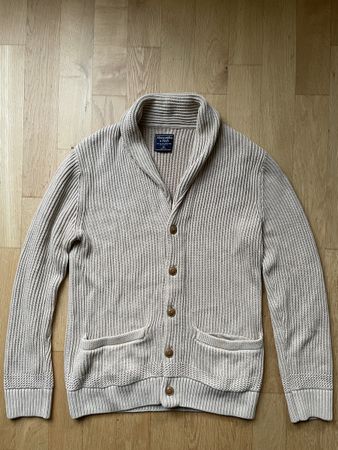 Abercrombie & Fitch Strickjacke Cardigan Beige, Grösse M