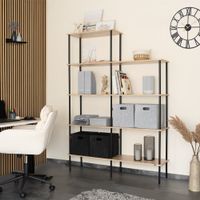 Regal DUNI - Light Oak - 140x35x196cm