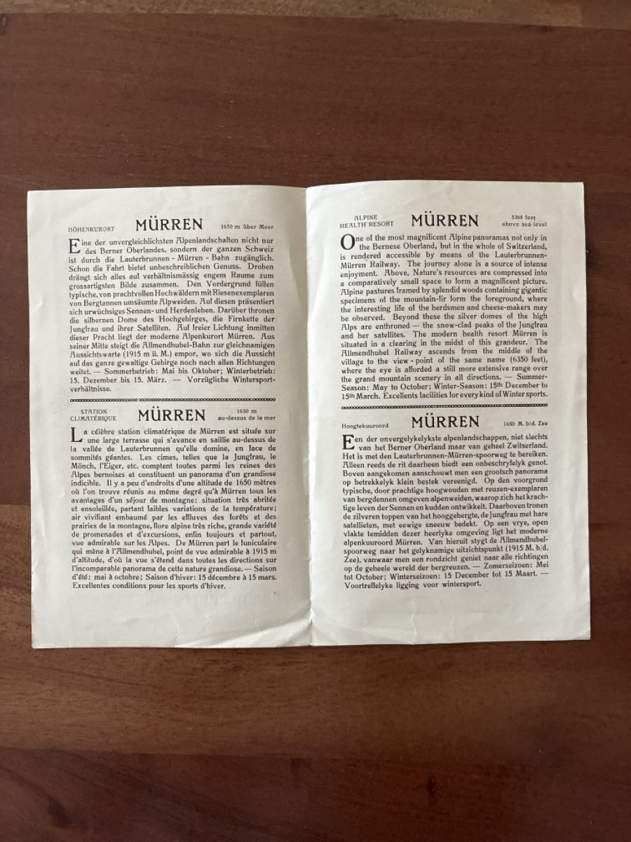 Documenti: 5 Prospekte vom Berner Oberland  – Usato da Oftringen venduto da Cla.vD.74 9