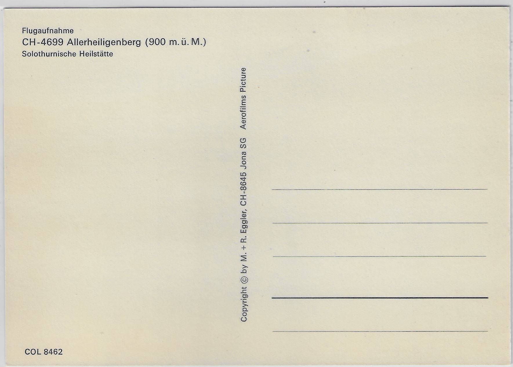 Cartoline postali: Flugaufnahme Allerheiligenberg SO – Antico da Ettingen venduto da Kartenplanet 1
