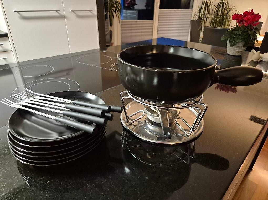 Padelle: Fondue Caquelon – Usato da Ennetbürgen venduto da fflury