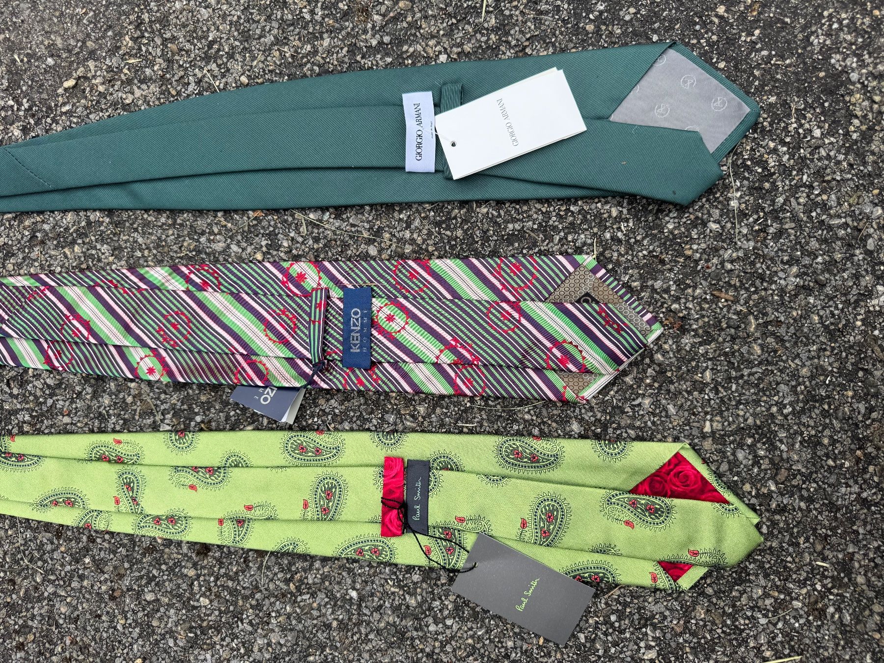 Cravatte: 3 cravates, Kenzo, Paul Smith et Armani – Nuovo e nell'imballaggio originale da Arnex-sur-Orbe venduto da cameleonfringant 4
