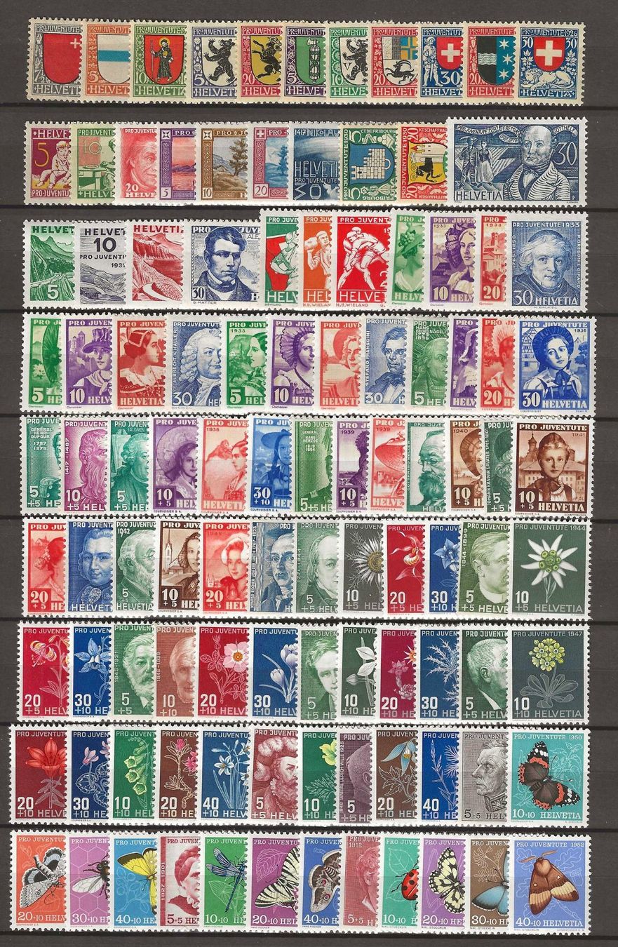 Tutti i francobolli: Steckseite mit postfrischen Pro Juventute ** – Nuovo (secondo la descrizione) da Gümligen venduto da Geniusbuy
