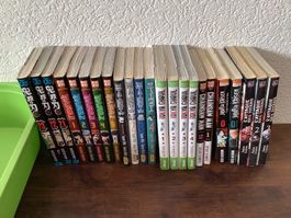 35 manga en français et 3 manga en japonais