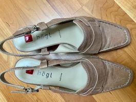 Högl taupe Sommerschuhe in 36