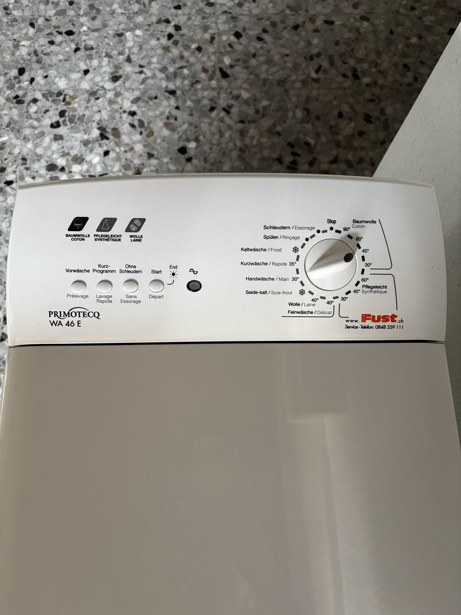 Fust Machines à laver: Toploader Washing Machine PRIMOTECQ WA 46 E good condition – D'occasion à Hauterive NE par ole_5pdz 1