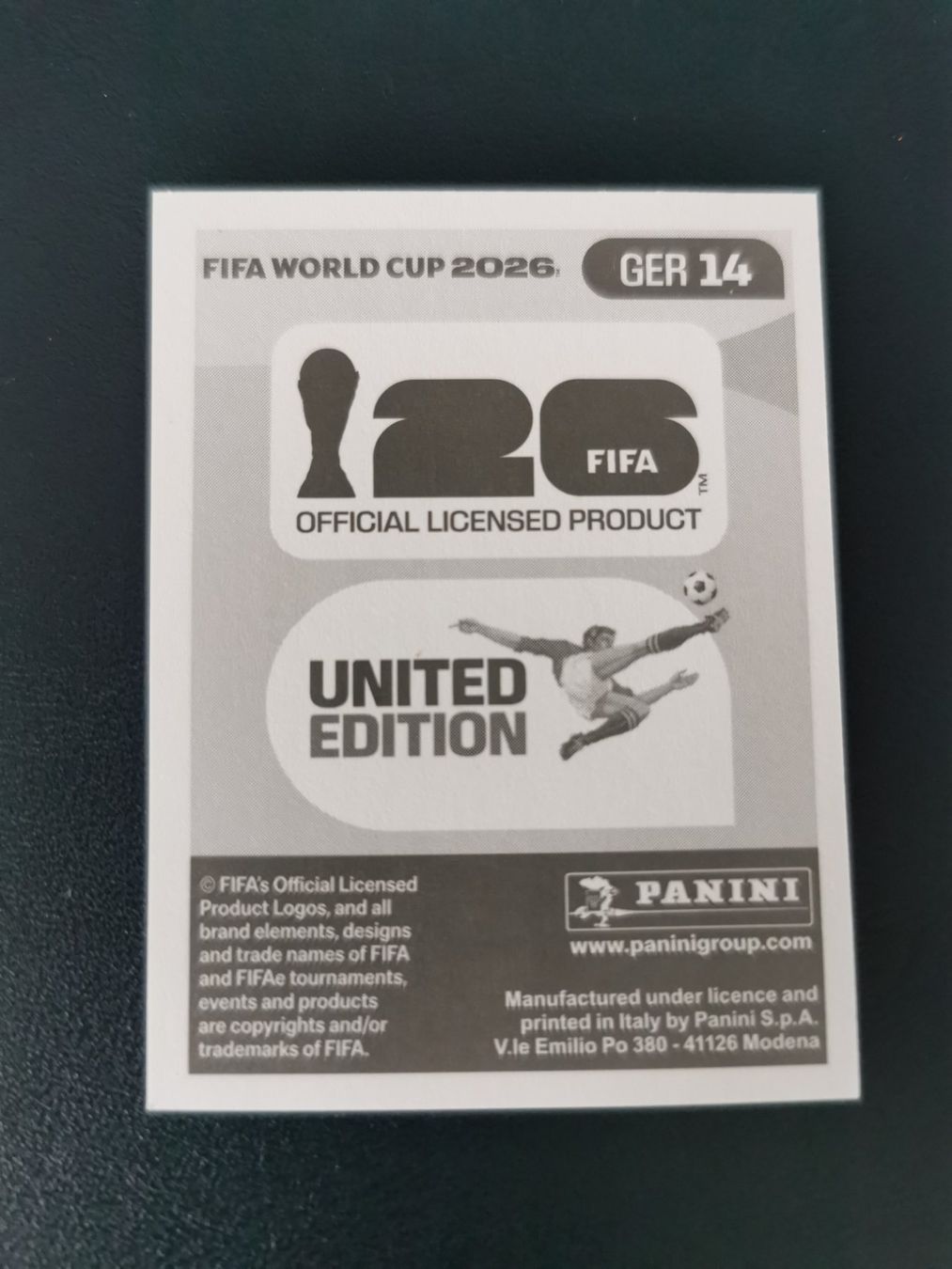 Panini Carte collezionabili: Panini FIFA World Cup Sticker GER 14 – Nuovo (secondo la descrizione) da Glattbrugg venduto da riseca 1