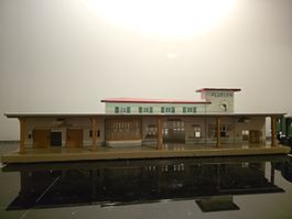 Vintage Blechspielzeug Bahnhof Flüelen, Top Zustand!