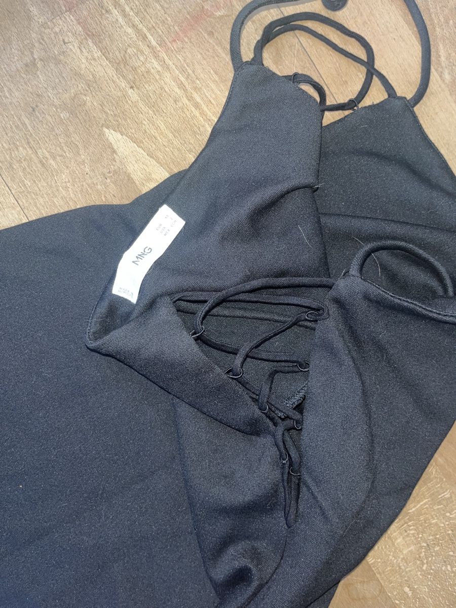 Mango Vestiti: Schwarzes träger cocktail Kleid – Usato da Stäfa venduto da jo1735 3