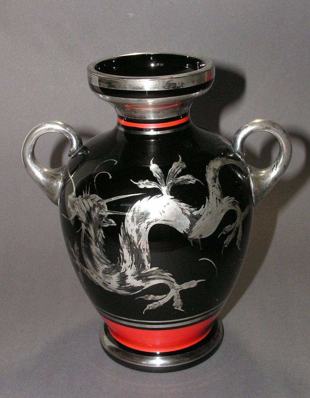 Vasi & Recipienti: ALTE VASE MIT SILBERAUFLAGE – Usato da Grenchen venduto da country59