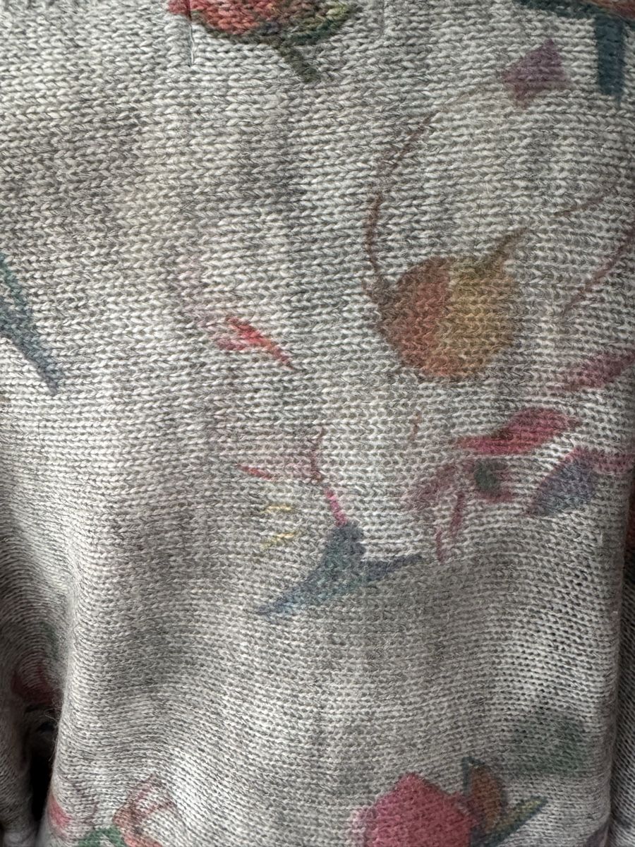 Maglioni & Felpe: Damen Pullover Luisa Ricci Blumenmuster Grau Grösse S – Nuovo (secondo la descrizione) da Olten venduto da bir_k96n 3