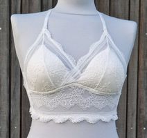 Wunderschöner, weisser Spitzen BH, Grösse S, Ungetragen/NEU