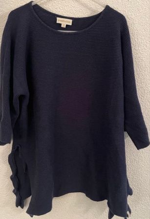 Pomp de Lux Feinstrick Pullover, Grösse 122/128, blau