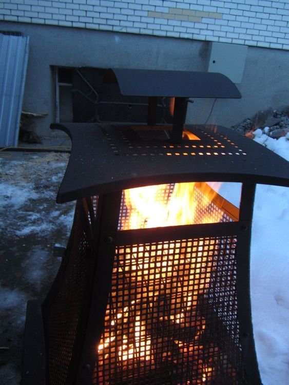 XXL Kamin 🤩 Ofen Garten Kamin 100 cm hoch Kaufen auf Ricardo