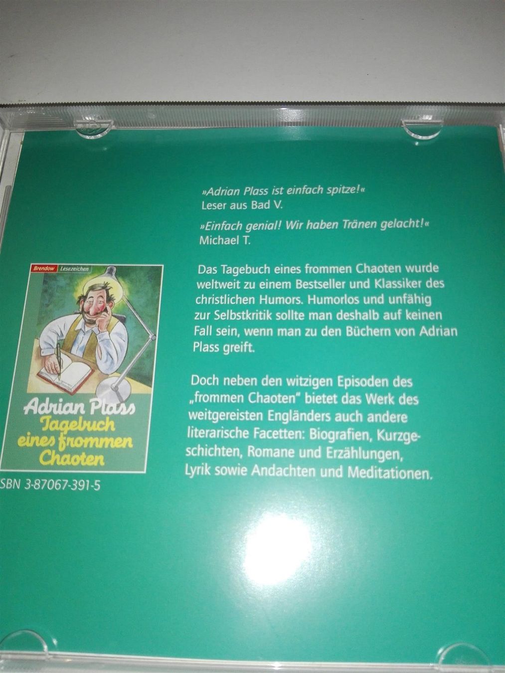 Audiolibri: Tagebuch eines frommen Chaoten (A.Plass) – Usato da St. Gallen venduto da elk2021 1