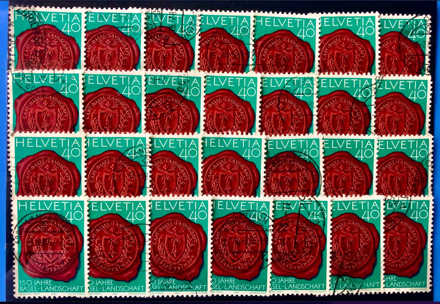 Tutti i francobolli: Nr.700  Siegel mit Wappen mit Stempel     – Usato da Aarau venduto da Billa007