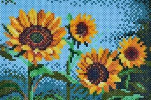 Hama Kit bricolage: Hama Bügelperlen Tischset Sonnenblumen – Nuovo e nell'imballaggio originale da Greifensee venduto da MIN3