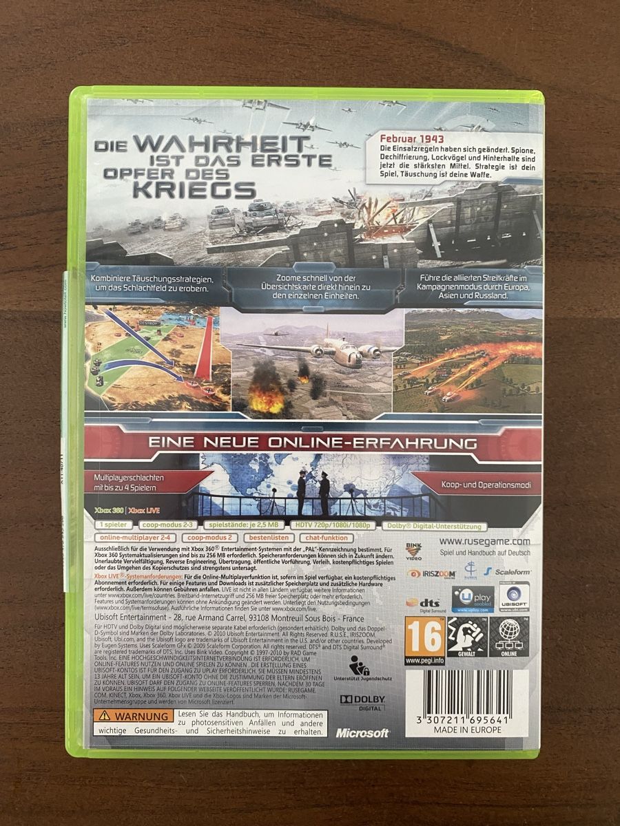 Microsoft Giochi: RUSE / R.U.S.E. für Xbox 360 – Usato da Thunstetten venduto da Virus_33 2